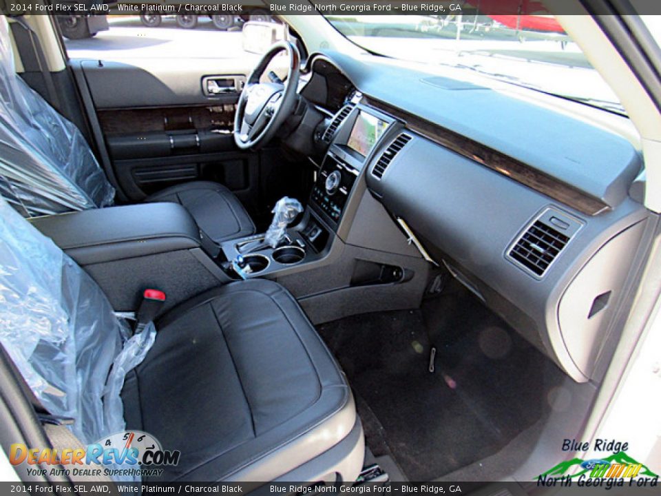 2014 Ford Flex SEL AWD White Platinum / Charcoal Black Photo #31