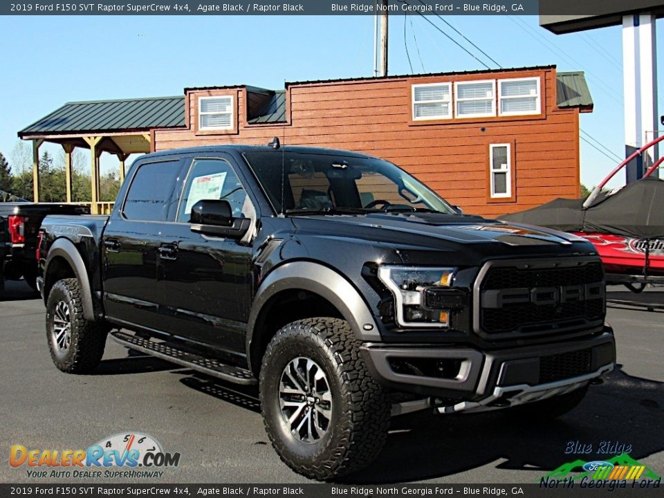 2019 Ford F150 SVT Raptor SuperCrew 4x4 Agate Black / Raptor Black Photo #7