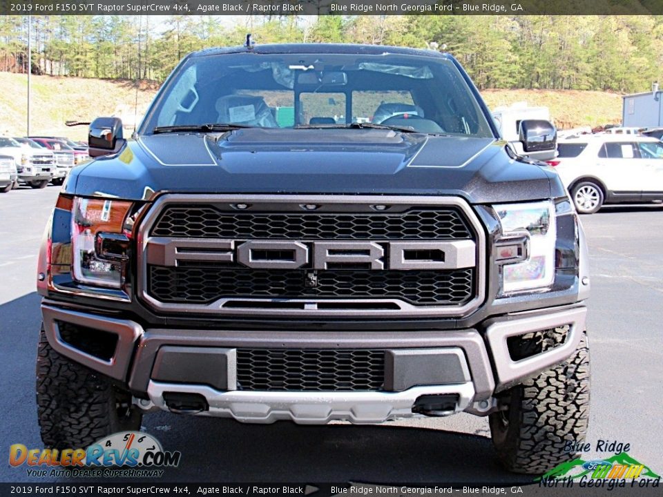 2019 Ford F150 SVT Raptor SuperCrew 4x4 Agate Black / Raptor Black Photo #8