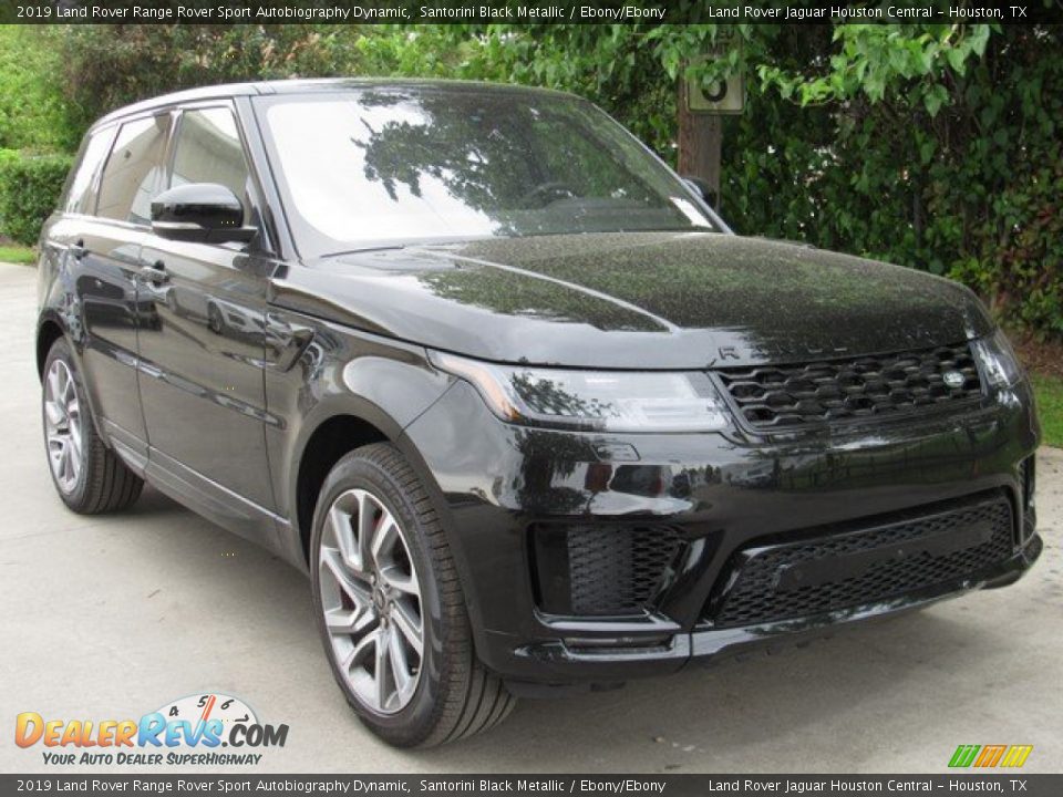 2019 Land Rover Range Rover Sport Autobiography Dynamic Santorini Black Metallic / Ebony/Ebony Photo #2