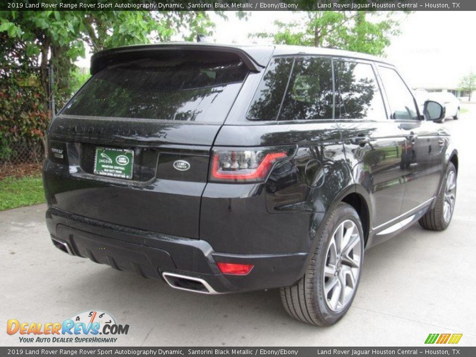 2019 Land Rover Range Rover Sport Autobiography Dynamic Santorini Black Metallic / Ebony/Ebony Photo #7