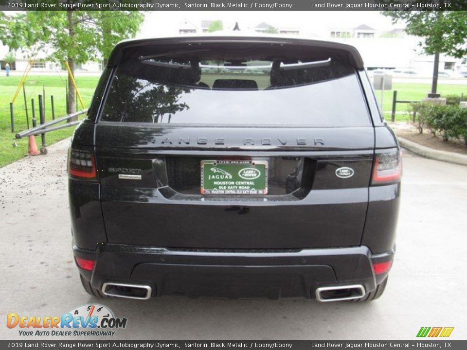 2019 Land Rover Range Rover Sport Autobiography Dynamic Santorini Black Metallic / Ebony/Ebony Photo #8