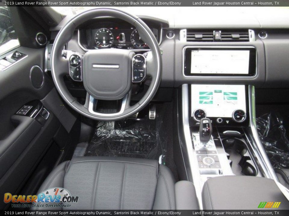 2019 Land Rover Range Rover Sport Autobiography Dynamic Santorini Black Metallic / Ebony/Ebony Photo #14