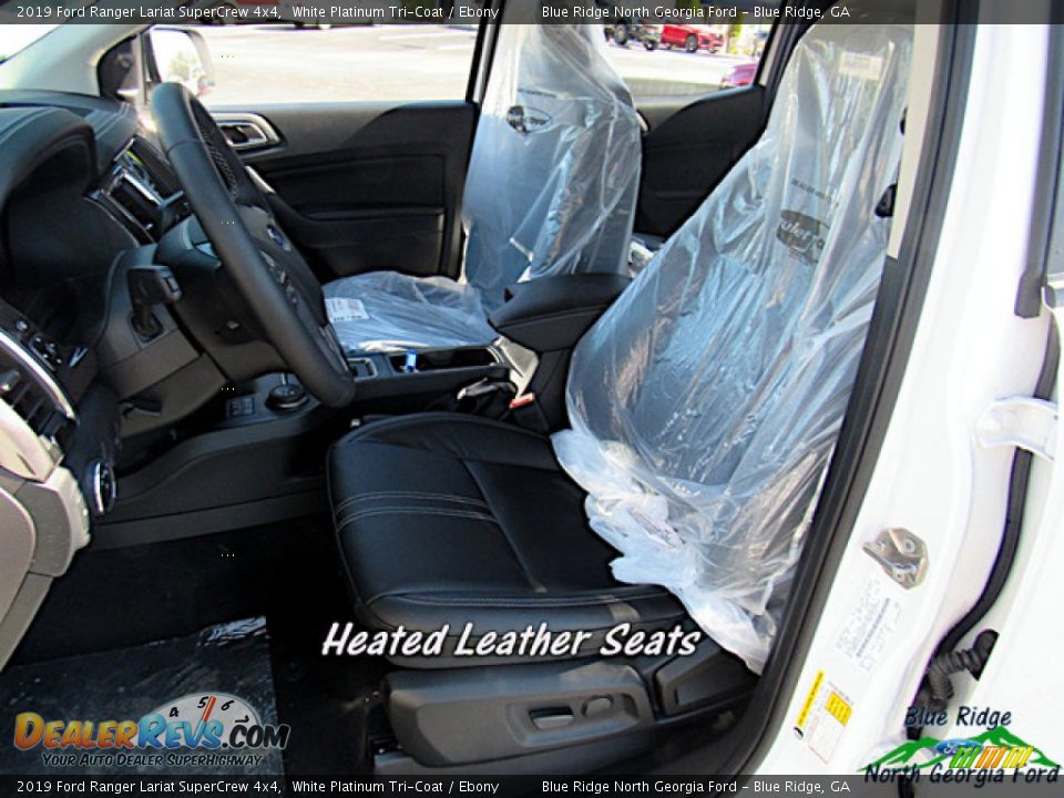 2019 Ford Ranger Lariat SuperCrew 4x4 White Platinum Tri-Coat / Ebony Photo #10