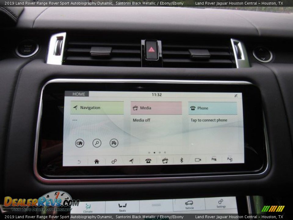 2019 Land Rover Range Rover Sport Autobiography Dynamic Santorini Black Metallic / Ebony/Ebony Photo #30