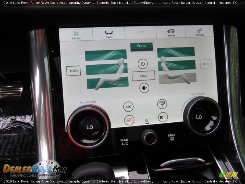 2019 Land Rover Range Rover Sport Autobiography Dynamic Santorini Black Metallic / Ebony/Ebony Photo #35