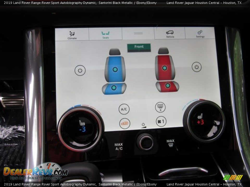 2019 Land Rover Range Rover Sport Autobiography Dynamic Santorini Black Metallic / Ebony/Ebony Photo #36