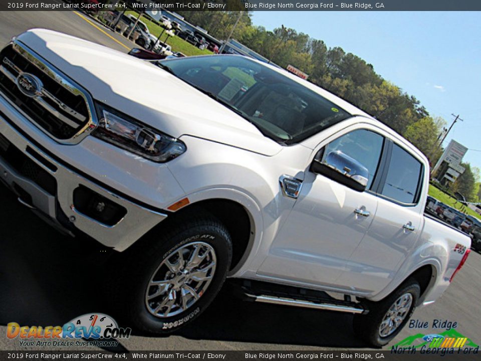 2019 Ford Ranger Lariat SuperCrew 4x4 White Platinum Tri-Coat / Ebony Photo #29