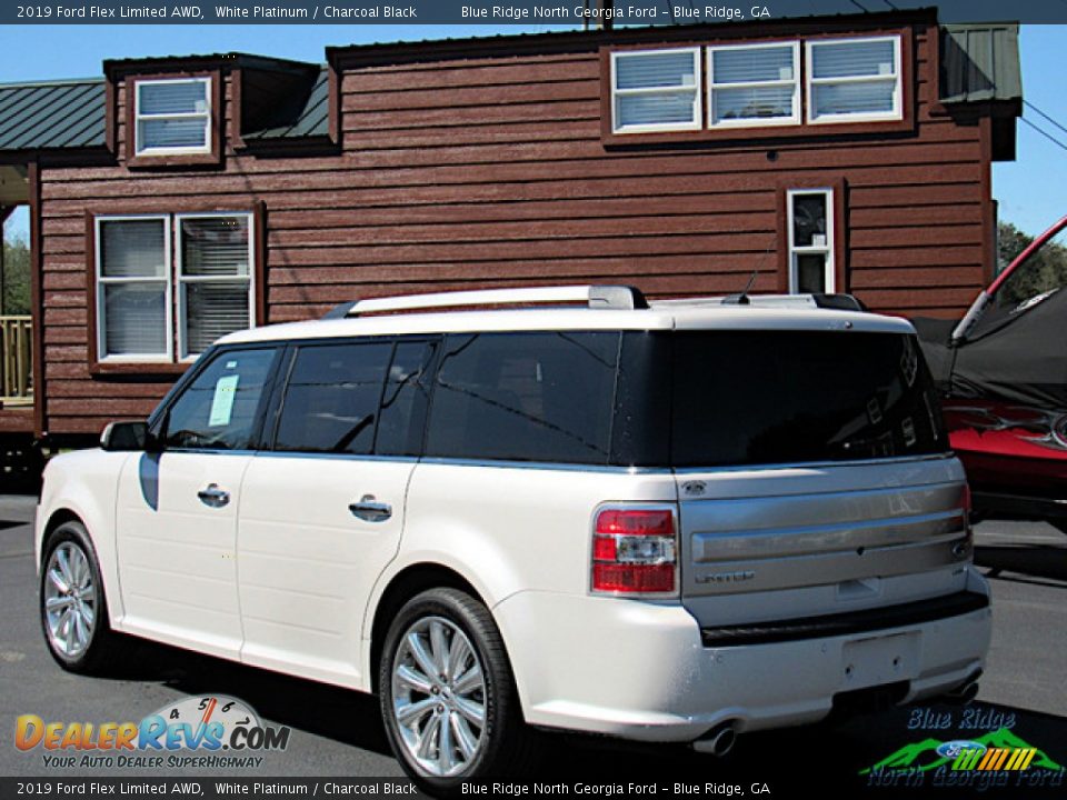 2019 Ford Flex Limited AWD White Platinum / Charcoal Black Photo #3