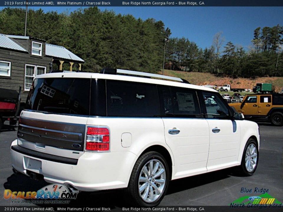 2019 Ford Flex Limited AWD White Platinum / Charcoal Black Photo #5