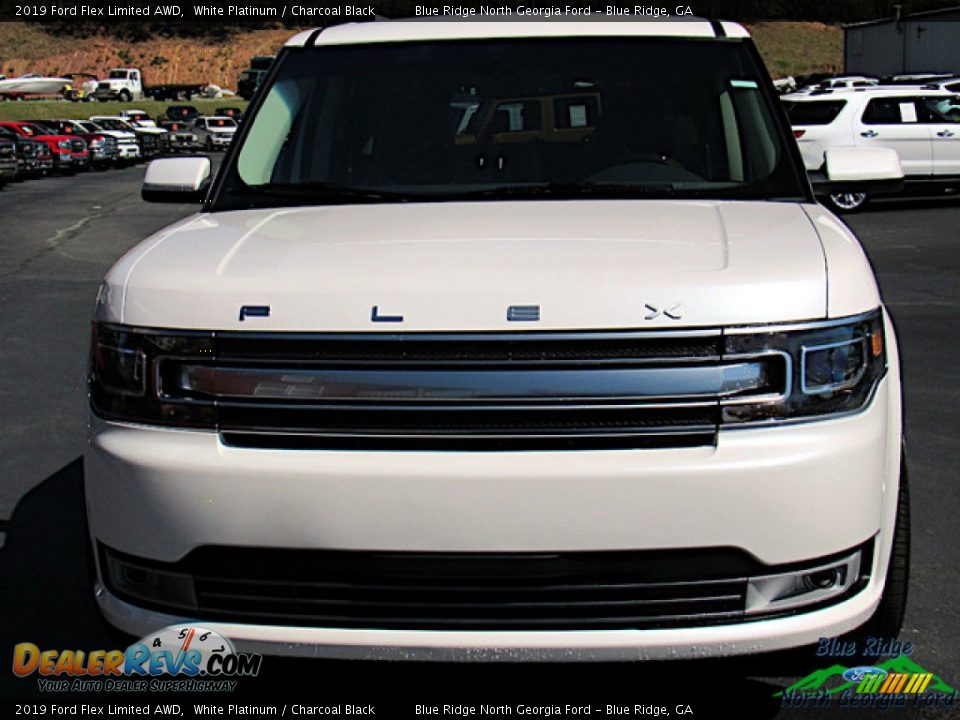 2019 Ford Flex Limited AWD White Platinum / Charcoal Black Photo #8