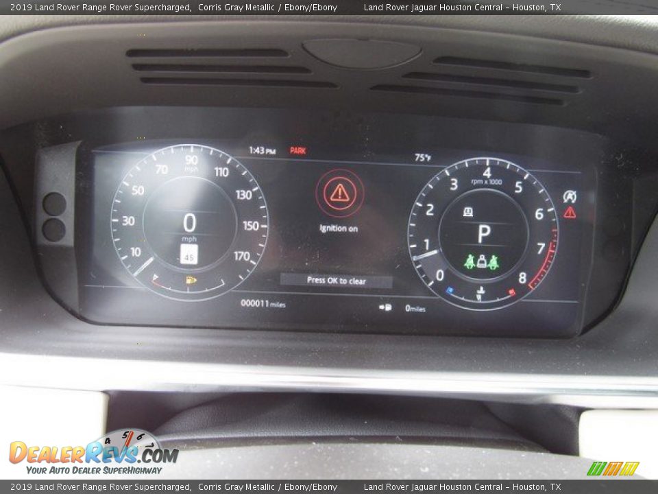 2019 Land Rover Range Rover Supercharged Corris Gray Metallic / Ebony/Ebony Photo #32