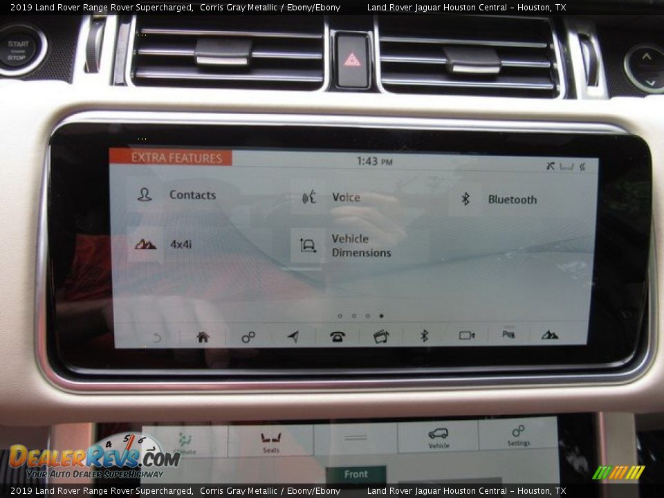 2019 Land Rover Range Rover Supercharged Corris Gray Metallic / Ebony/Ebony Photo #35