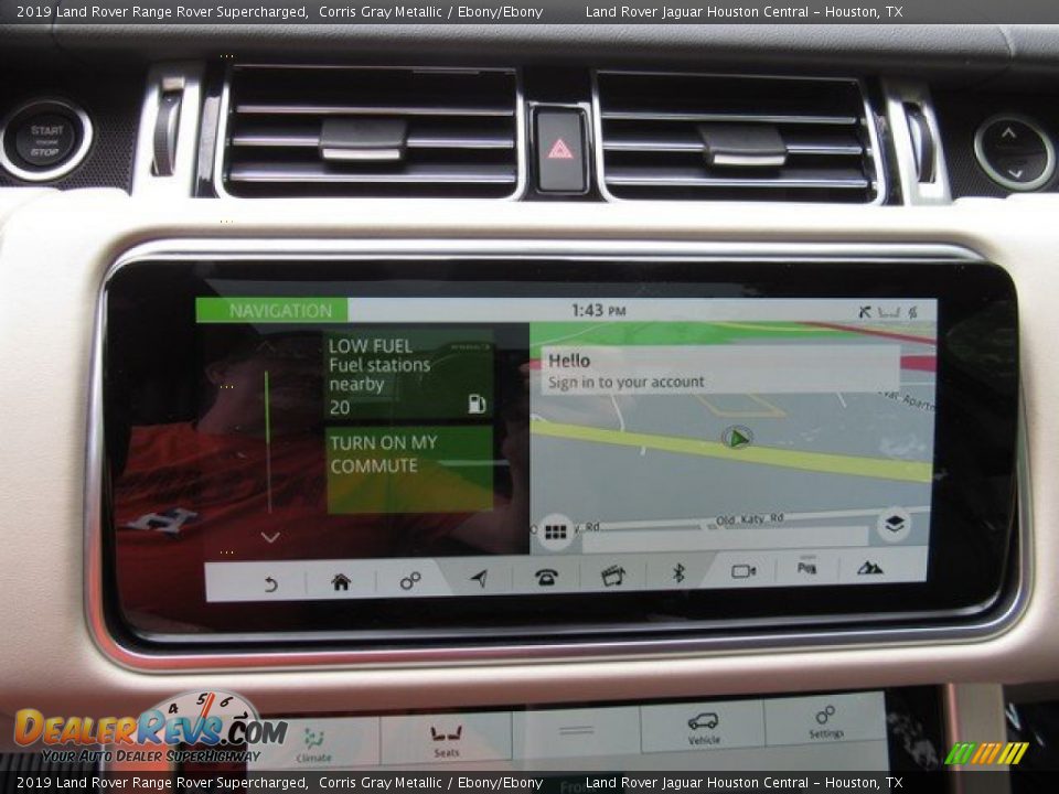 2019 Land Rover Range Rover Supercharged Corris Gray Metallic / Ebony/Ebony Photo #36