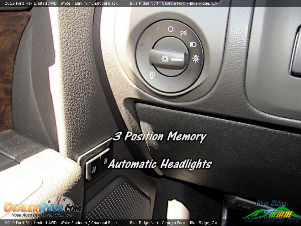 2019 Ford Flex Limited AWD White Platinum / Charcoal Black Photo #25