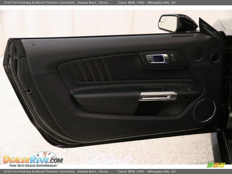 2018 Ford Mustang EcoBoost Premium Convertible Shadow Black / Ebony Photo #5