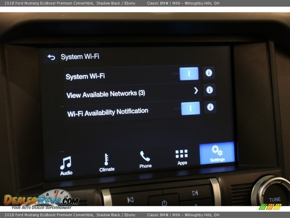 2018 Ford Mustang EcoBoost Premium Convertible Shadow Black / Ebony Photo #12