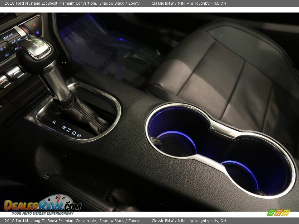 2018 Ford Mustang EcoBoost Premium Convertible Shadow Black / Ebony Photo #19