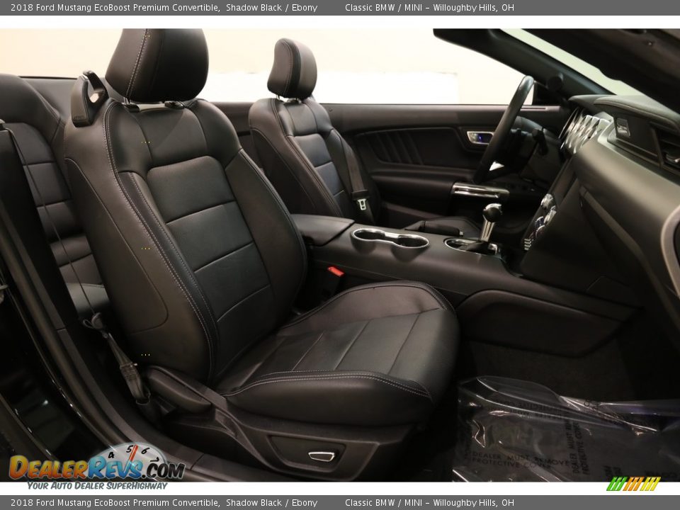 2018 Ford Mustang EcoBoost Premium Convertible Shadow Black / Ebony Photo #20