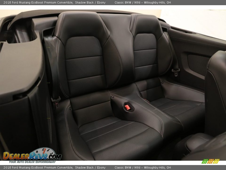 2018 Ford Mustang EcoBoost Premium Convertible Shadow Black / Ebony Photo #21