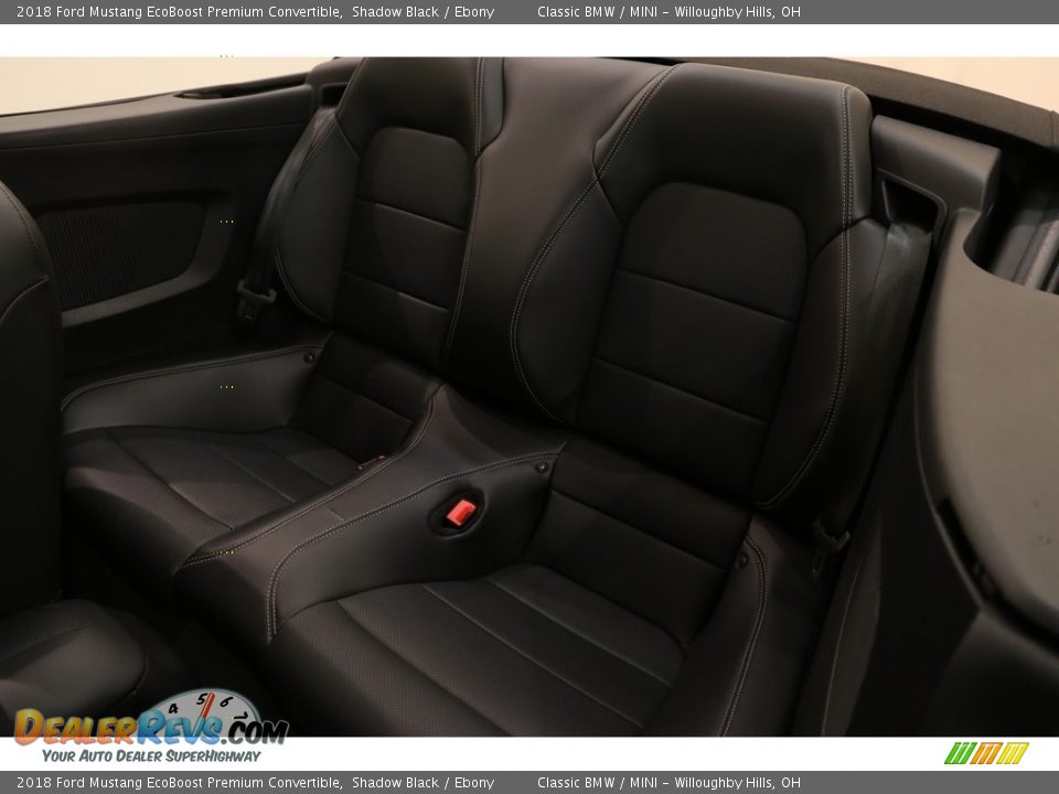 2018 Ford Mustang EcoBoost Premium Convertible Shadow Black / Ebony Photo #22