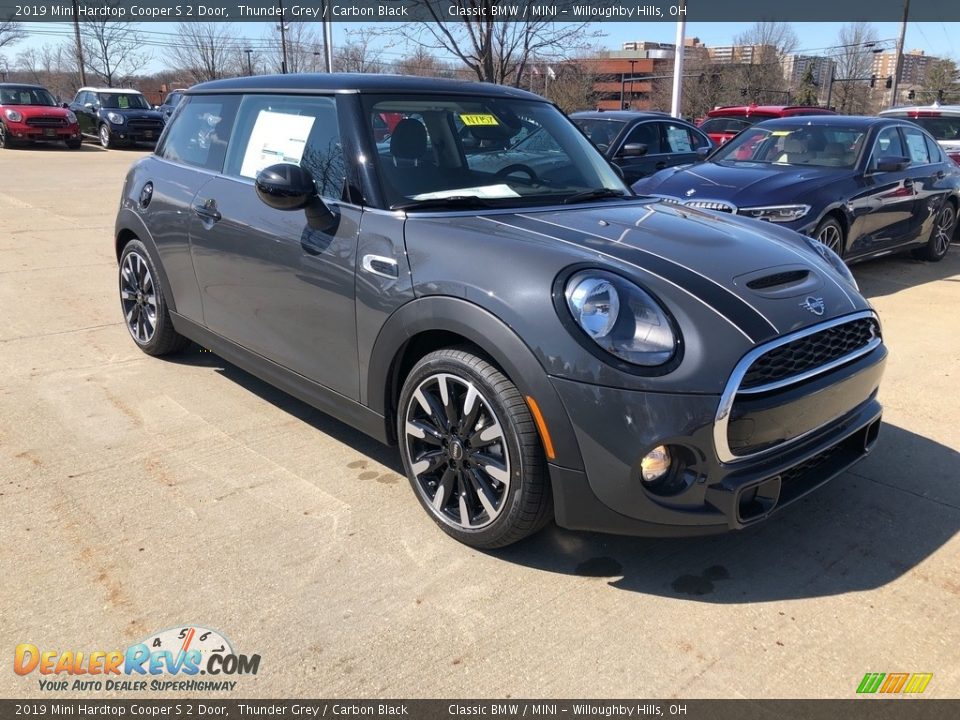 2019 Mini Hardtop Cooper S 2 Door Thunder Grey / Carbon Black Photo #1