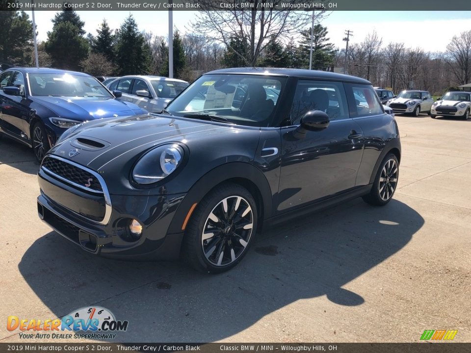 2019 Mini Hardtop Cooper S 2 Door Thunder Grey / Carbon Black Photo #4