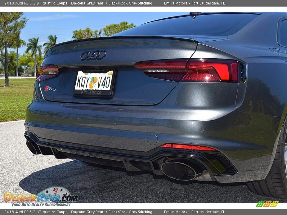 2018 Audi RS 5 2.9T quattro Coupe Daytona Gray Pearl / Black/Rock Gray