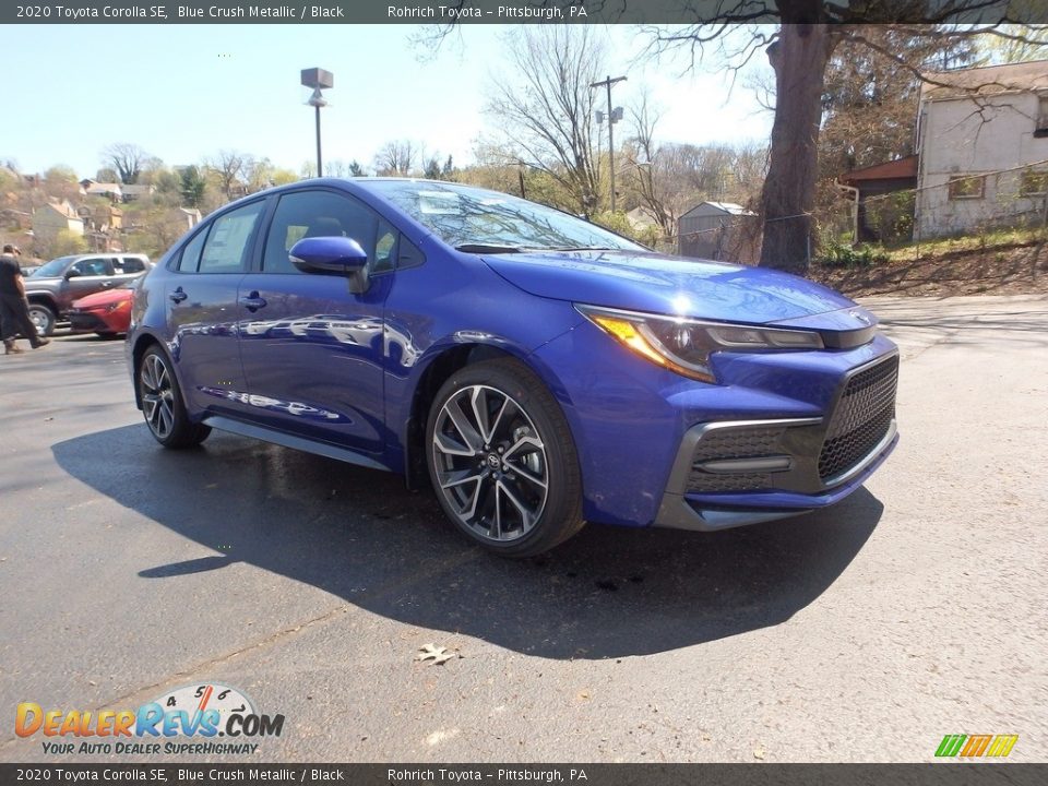 2020 Toyota Corolla SE Blue Crush Metallic / Black Photo #1