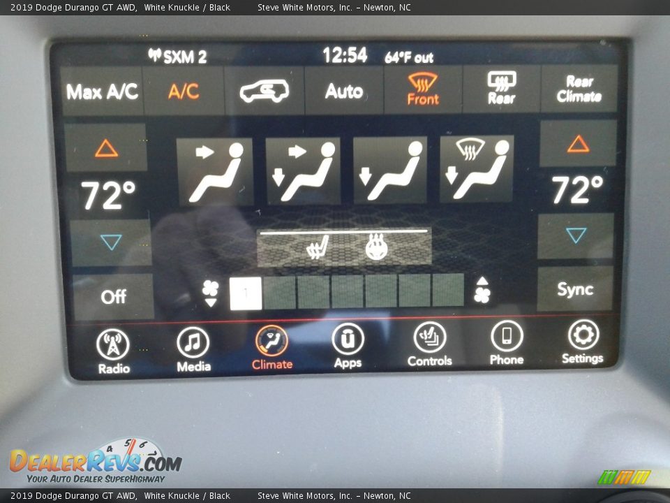 2019 Dodge Durango GT AWD White Knuckle / Black Photo #26