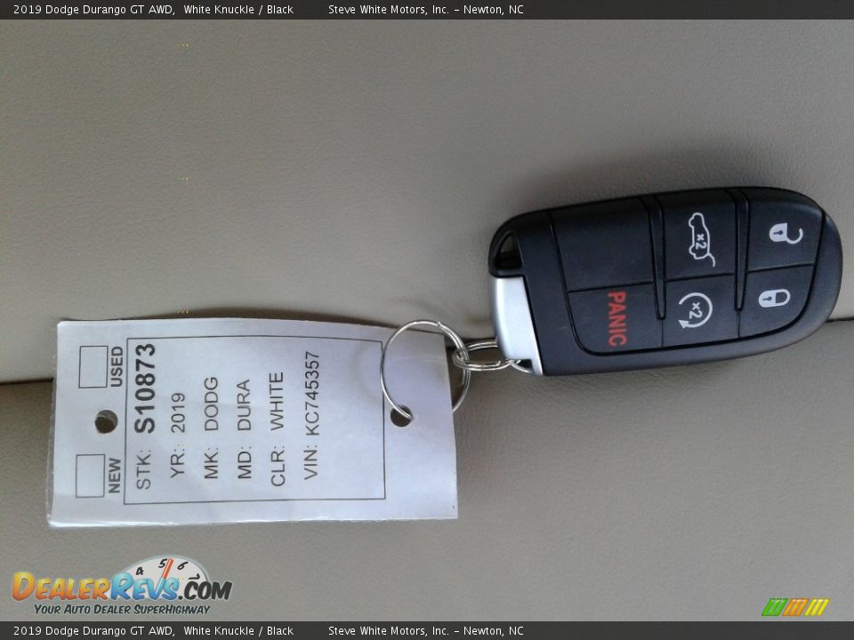 2019 Dodge Durango GT AWD White Knuckle / Black Photo #35