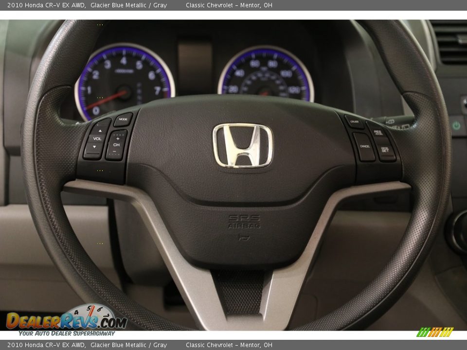 2010 Honda CR-V EX AWD Glacier Blue Metallic / Gray Photo #7