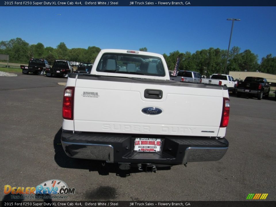 2015 Ford F250 Super Duty XL Crew Cab 4x4 Oxford White / Steel Photo #4