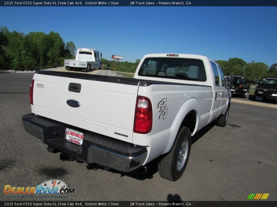 2015 Ford F250 Super Duty XL Crew Cab 4x4 Oxford White / Steel Photo #5