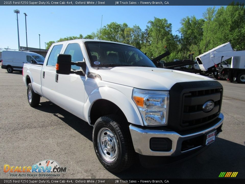2015 Ford F250 Super Duty XL Crew Cab 4x4 Oxford White / Steel Photo #7