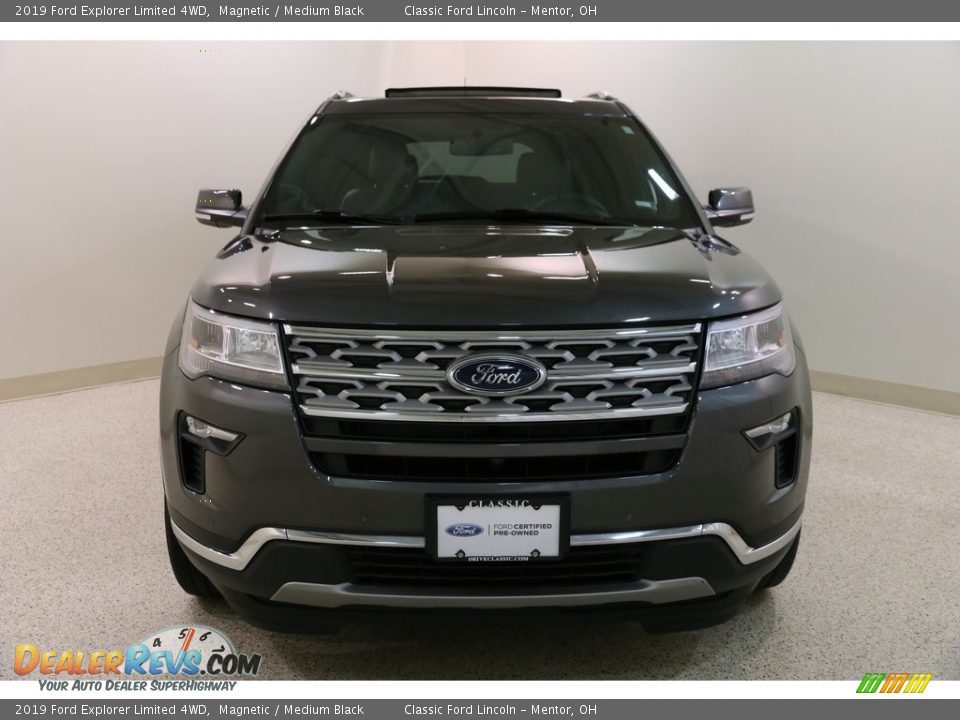 2019 Ford Explorer Limited 4WD Magnetic / Medium Black Photo #2