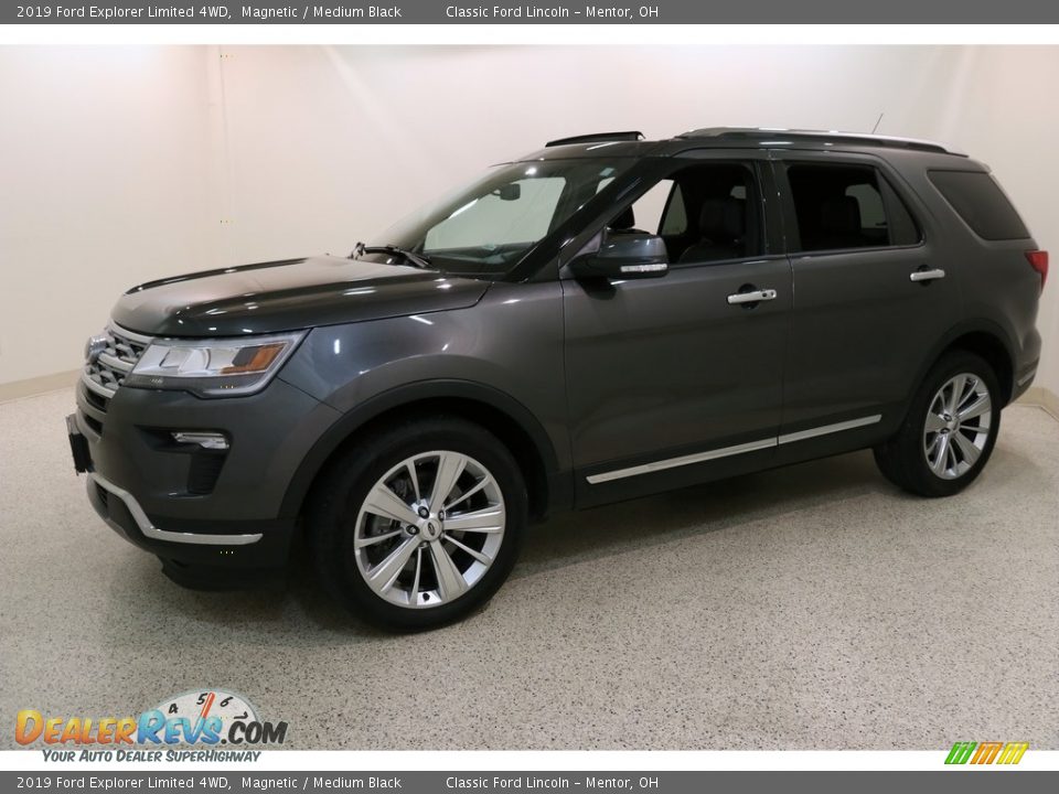 2019 Ford Explorer Limited 4WD Magnetic / Medium Black Photo #3