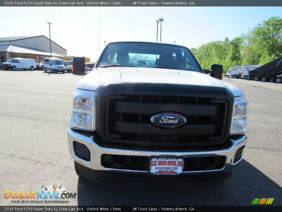 2015 Ford F250 Super Duty XL Crew Cab 4x4 Oxford White / Steel Photo #9