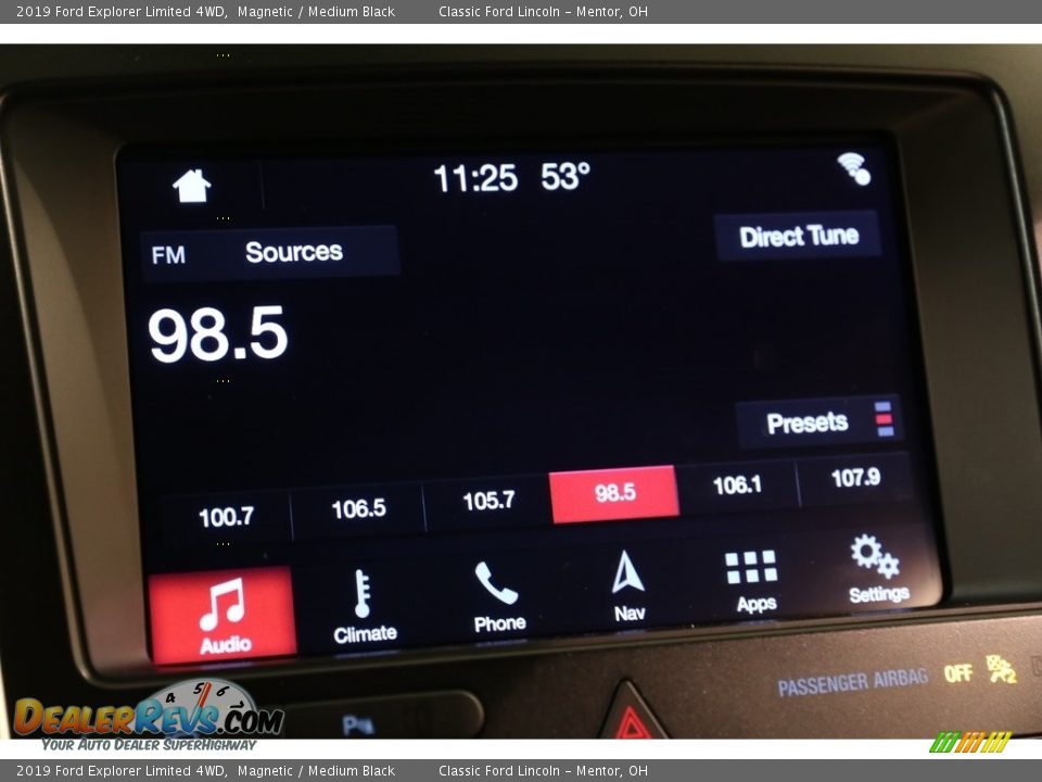 2019 Ford Explorer Limited 4WD Magnetic / Medium Black Photo #10