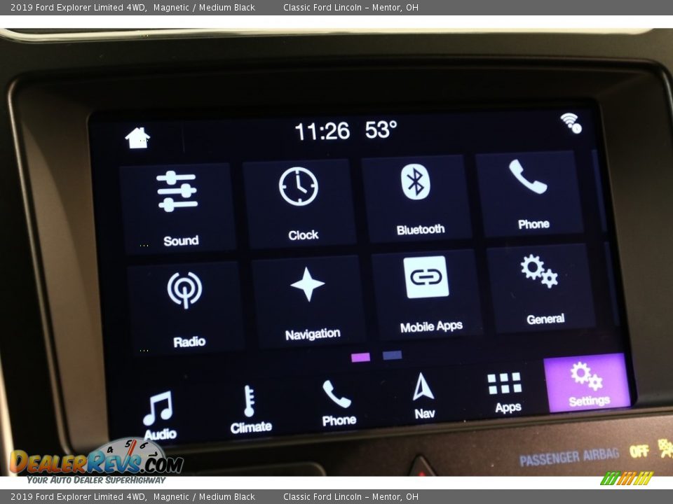 2019 Ford Explorer Limited 4WD Magnetic / Medium Black Photo #14