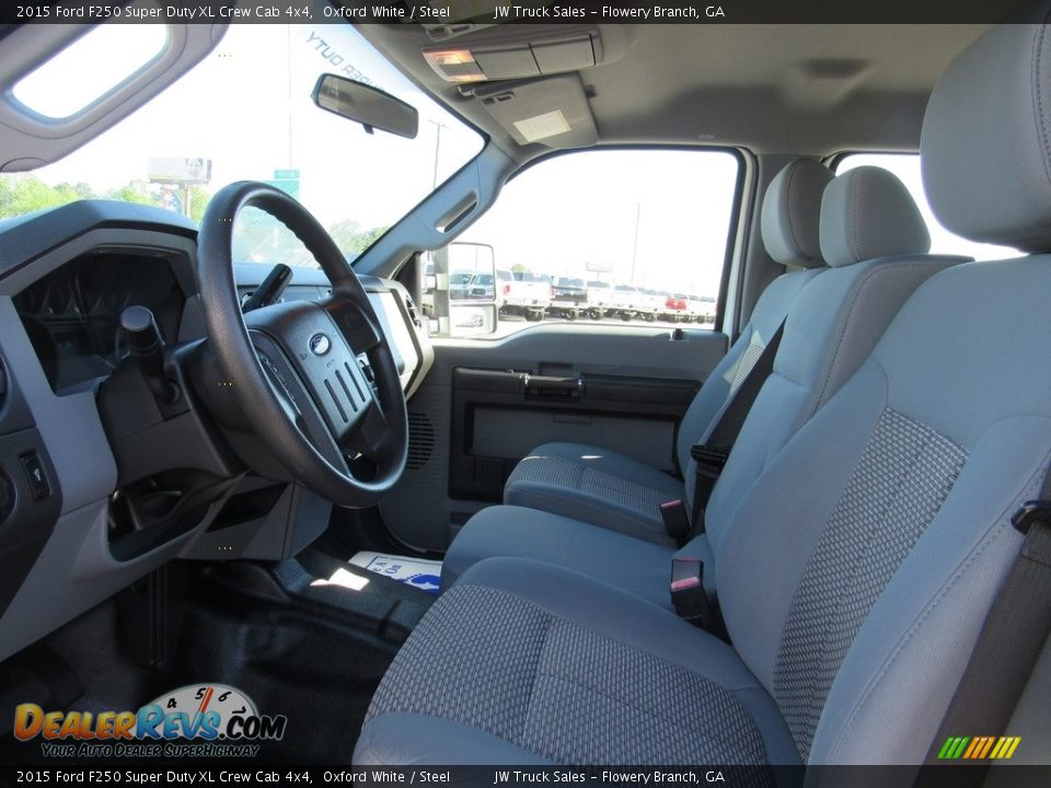 2015 Ford F250 Super Duty XL Crew Cab 4x4 Oxford White / Steel Photo #18