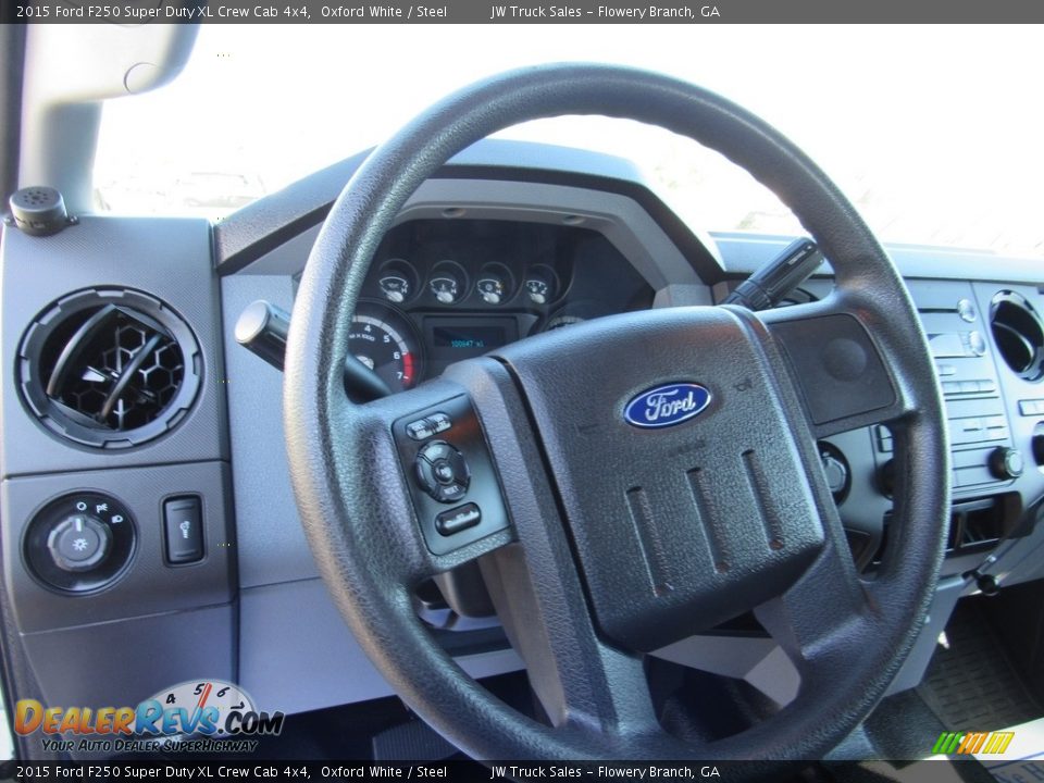 2015 Ford F250 Super Duty XL Crew Cab 4x4 Oxford White / Steel Photo #20