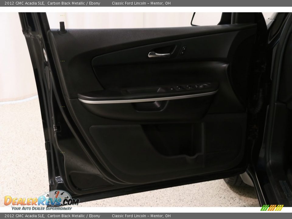 2012 GMC Acadia SLE Carbon Black Metallic / Ebony Photo #4