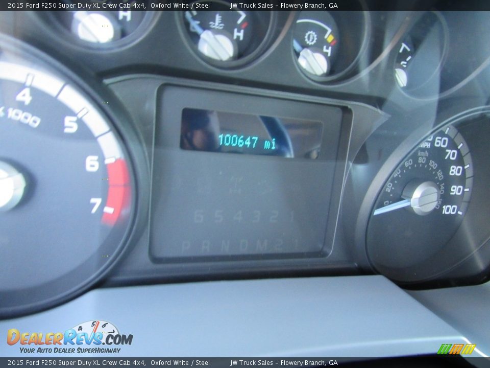 2015 Ford F250 Super Duty XL Crew Cab 4x4 Oxford White / Steel Photo #21