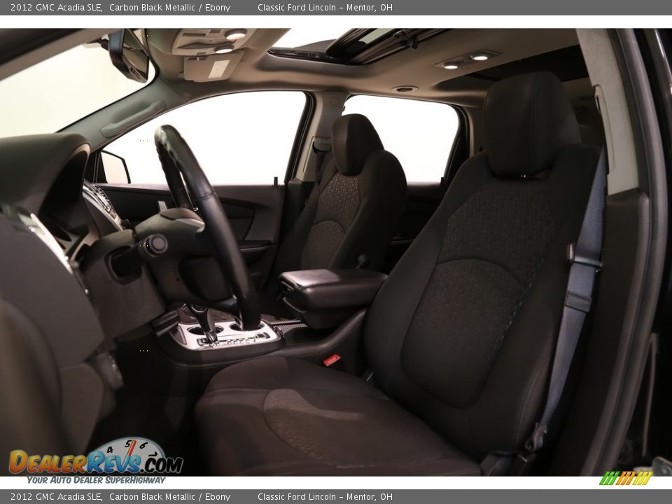 2012 GMC Acadia SLE Carbon Black Metallic / Ebony Photo #5