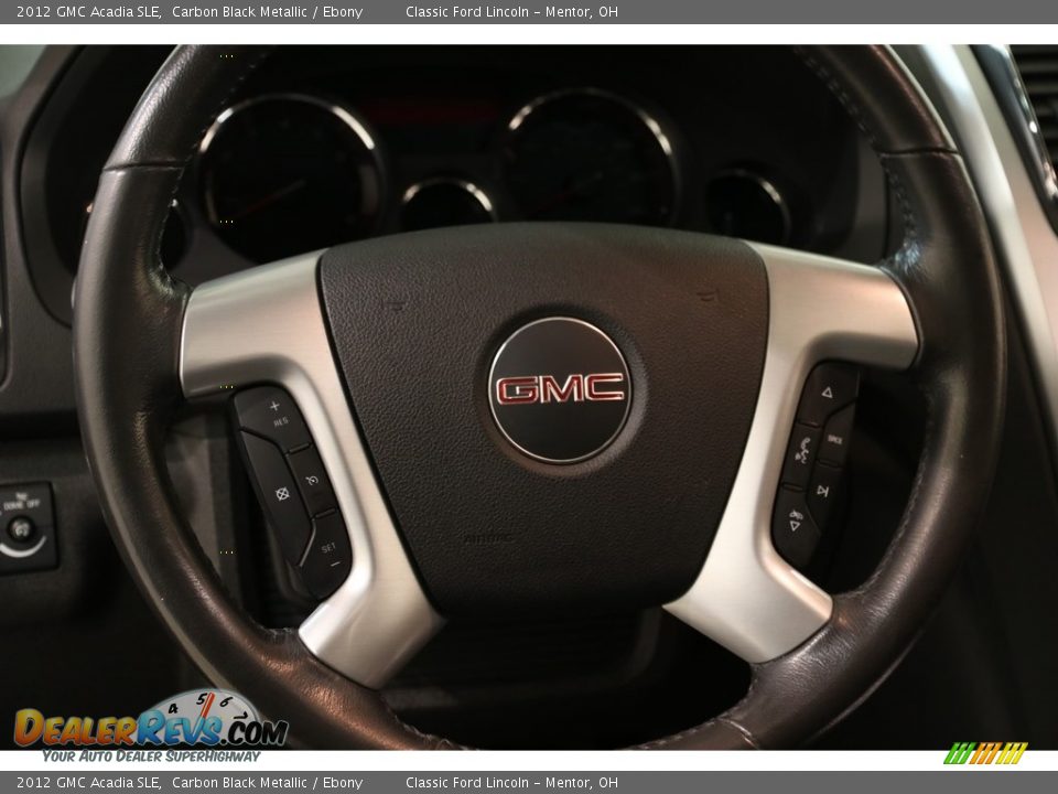 2012 GMC Acadia SLE Carbon Black Metallic / Ebony Photo #6