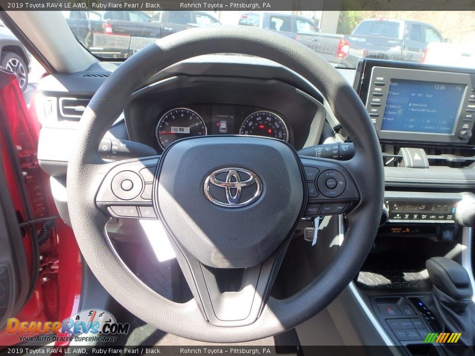 2019 Toyota RAV4 LE AWD Steering Wheel Photo #13