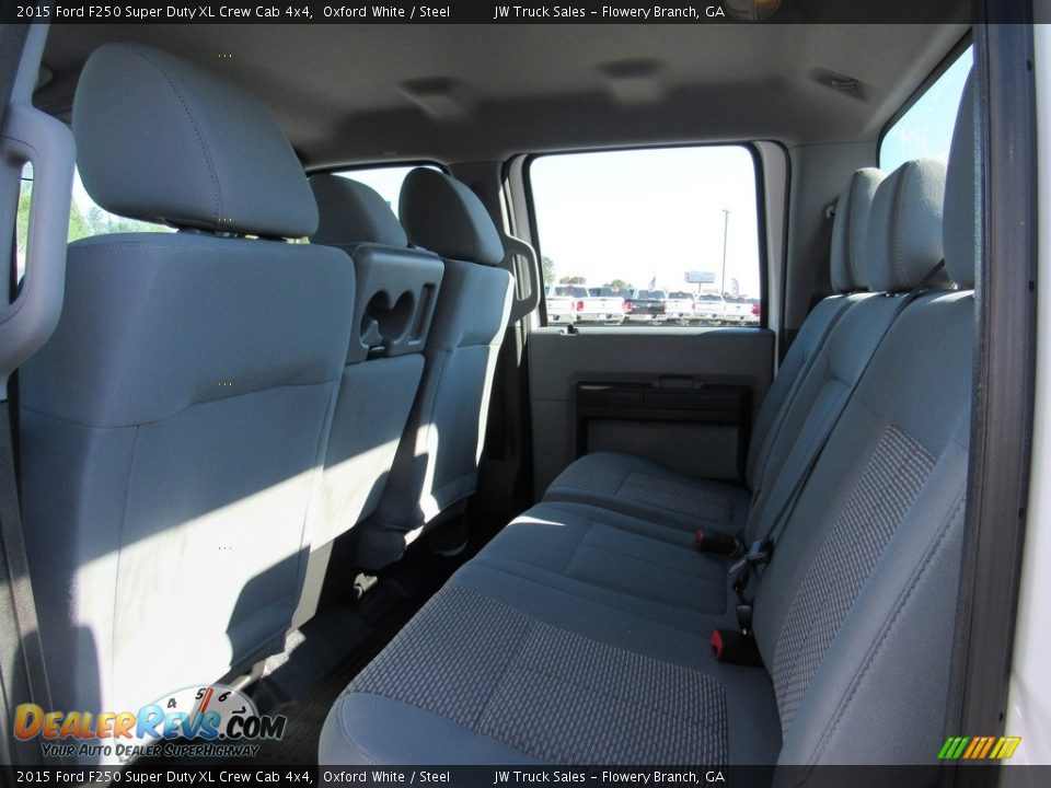 2015 Ford F250 Super Duty XL Crew Cab 4x4 Oxford White / Steel Photo #27