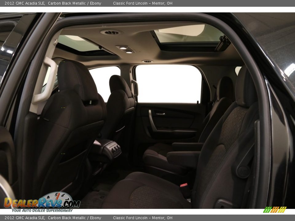 2012 GMC Acadia SLE Carbon Black Metallic / Ebony Photo #16