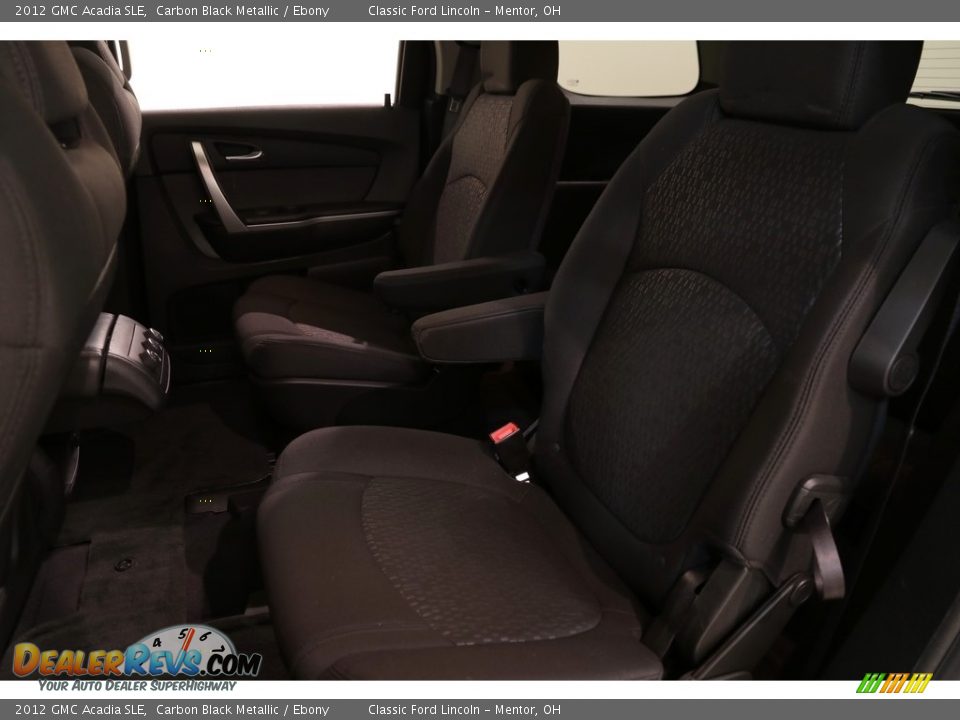 2012 GMC Acadia SLE Carbon Black Metallic / Ebony Photo #17